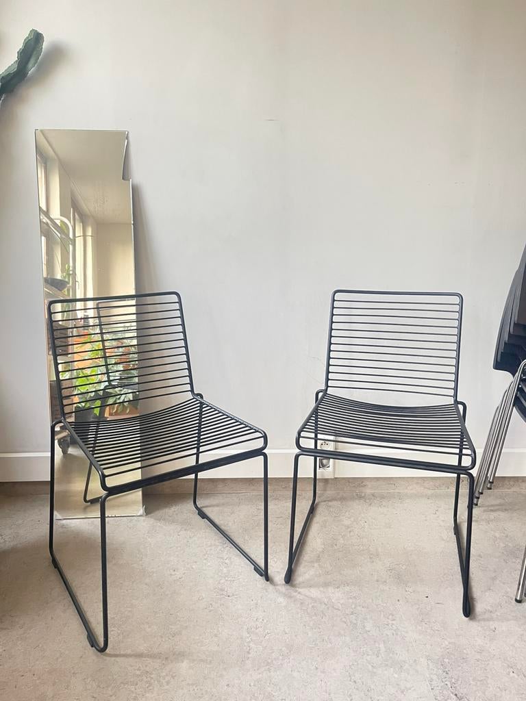 HAY HEE 2 stoelen Zwart, Ophalen, Zo goed als nieuw