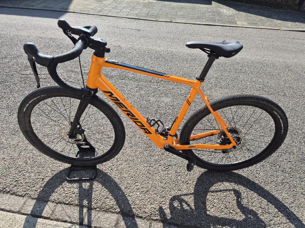 Merida E-Silex 600 – Elektrische Gravelbike, Vélos & Vélomoteurs, Vélos | Vélos de course, Comme neuf, Aluminium, Enlèvement