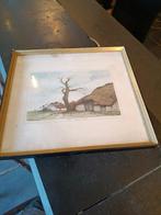 Ets Dirk baksteen. Het strooien dak, Antiquités & Art, Art | Dessins & Photographie, Enlèvement ou Envoi