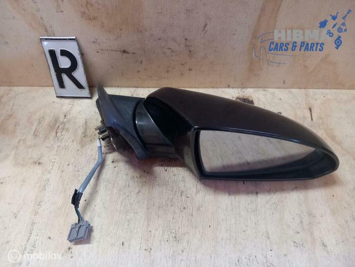 Nissan Primera III Spiegel Rechts Zwart Elekt 96301 02-09, Auto-onderdelen, Spiegels, Gebruikt, Ophalen of Verzenden