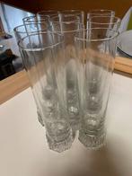 10 stuks glazen bloemen vaasjes, Ophalen of Verzenden, Zo goed als nieuw