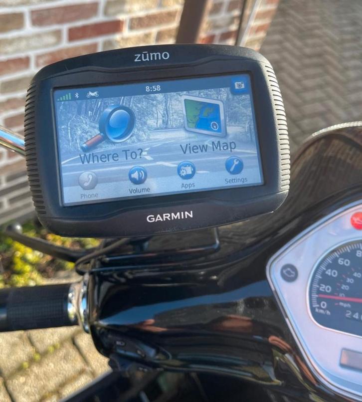 GPS Garmin 390LM voor vespa of andere motor, Fietsen en Brommers, Fietsaccessoires | Fietscomputers, Zo goed als nieuw, GPS, Ophalen of Verzenden
