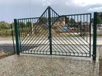 Metalen tuinpoort, Tuin en Terras, Ophalen, Gebruikt, 200 cm of meer, IJzer