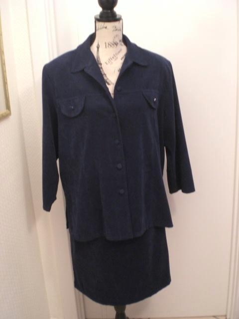 Ensemble jupe bleu taille 44, Kleding | Dames, Jasjes, Kostuums en Pakken, Gedragen, Kostuum of Pak, Maat 42/44 (L), Blauw, Verzenden