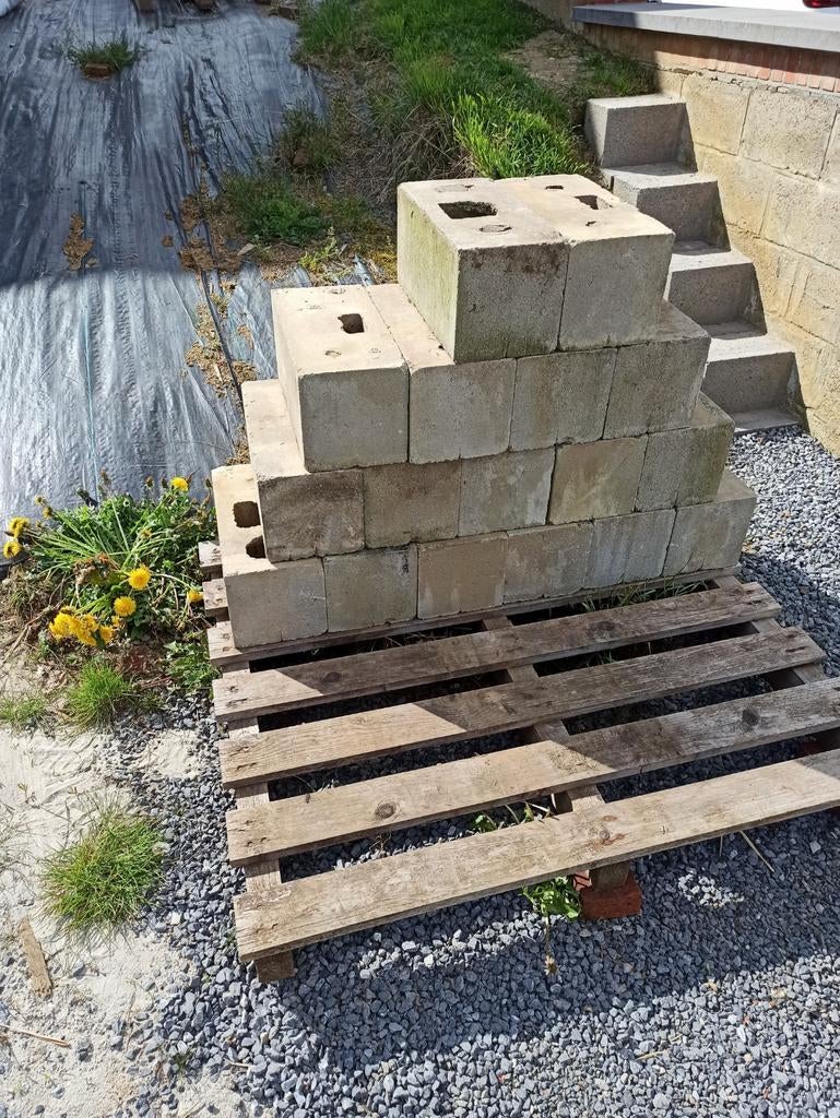 Betonblokken 39x19x19, Enlèvement, Béton