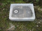 oude gefrijnde arduinen pompbak,gootsteen met ronde hoeken, Ophalen