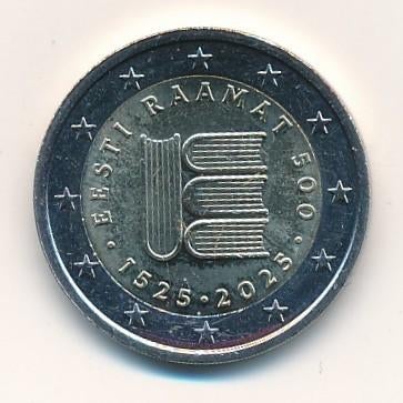 2 euros Estonie 2025 « texte imprimé en langue estonienne », Enlèvement ou Envoi, Estonie, 2 euros, Monnaie en vrac