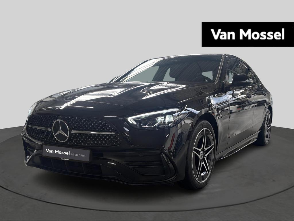 Mercedes-Benz C 300 e AMG Line Berline + CARPLAY + LED + CAM, Auto's, Automaat, 4 deurs, Zwart, 4 cilinders