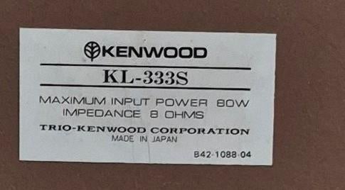 Kenwood KL-333S luidsprekerset, Audio, Tv en Foto, Luidsprekerboxen, Overige merken, *, Ophalen of Verzenden, 60 tot 120 watt