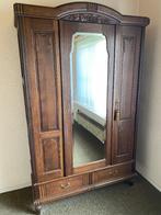 Antieke linnenkast met spiegel, Antiek en Kunst, Ophalen