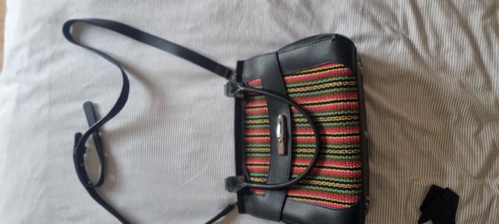 Unieke Longchamps handtas, Handtassen en Accessoires, Ophalen, Zo goed als nieuw, Zwart, Handtas