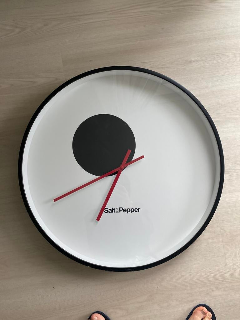 Wandklok salt en pepper, Enlèvement, Comme neuf, Horloge murale