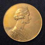 Médaille reine Astrid van Dionant 1935 Belgique bronze doré, Enlèvement ou Envoi
