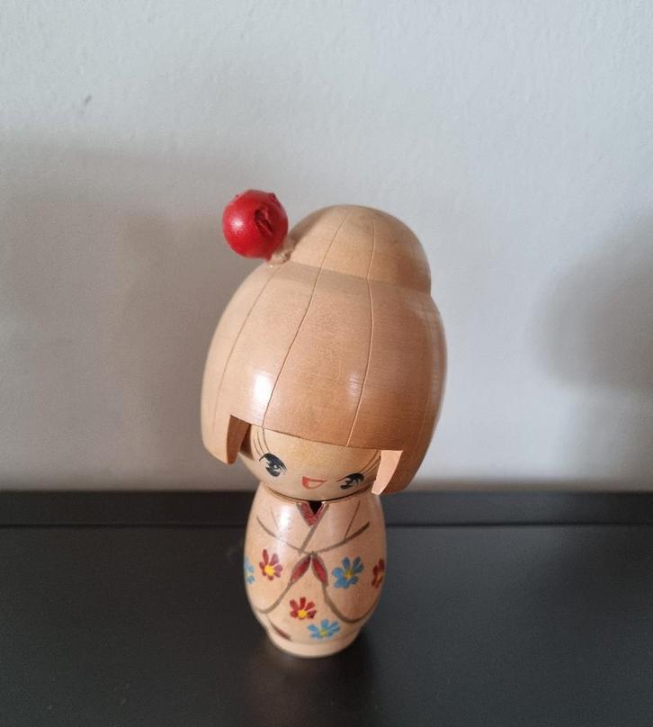 Dear Furawāgāru kokeshi d'Ishida Waichi, Antiquités & Art, Art | Art non-occidental, Envoi