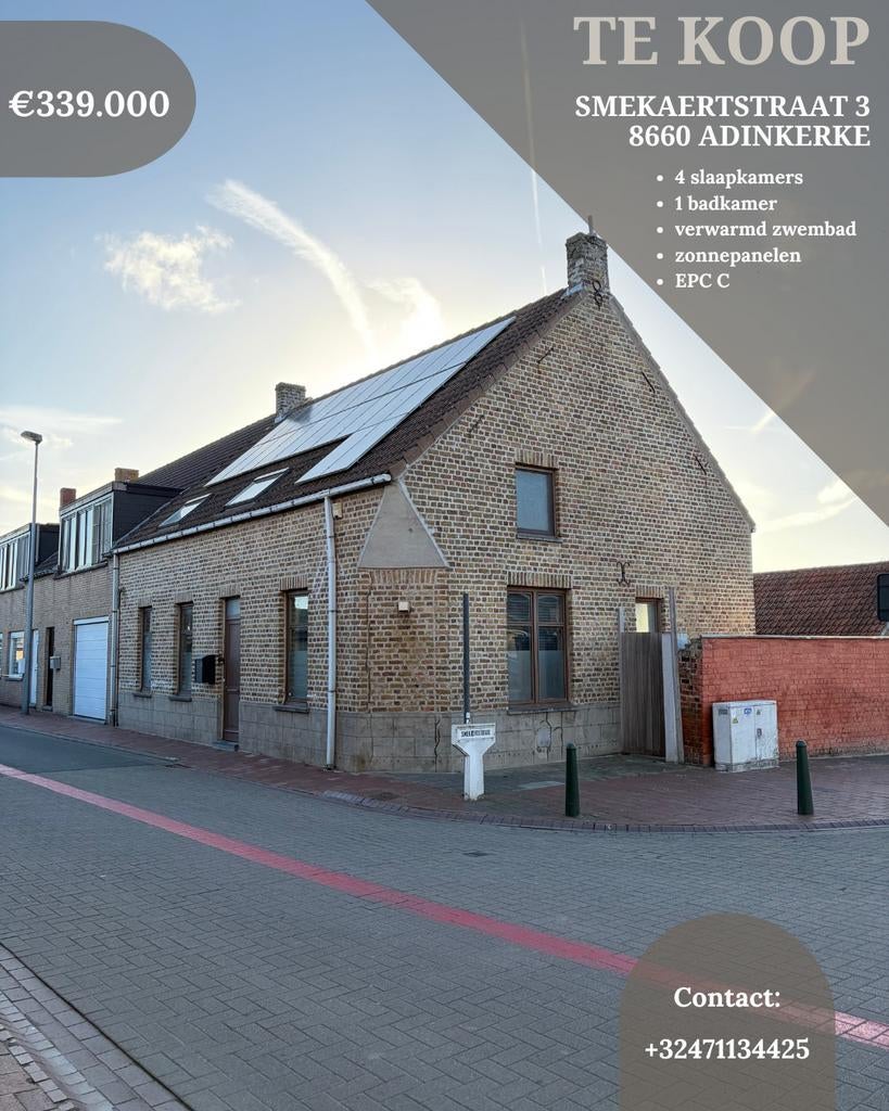 Huis zonder immo, Immo, Huizen en Appartementen te koop, tot 200 m², Hoekwoning, Verkoop zonder makelaar, C