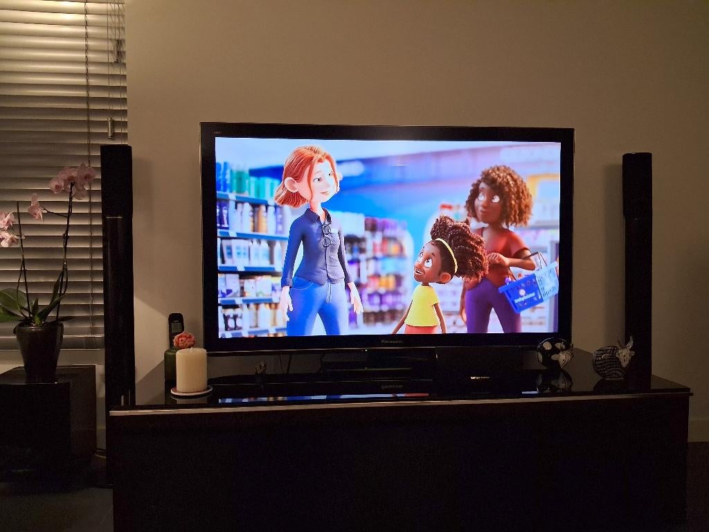 Plasma TV, Panasonic afm. Br. 120 x H. 70 cm (50/60 inch), Ophalen, Panasonic, 50 Hz, Zo goed als nieuw