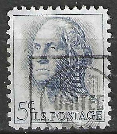 USA 1962/1963 - Yvert 741 - George Washington  (ST), Verzenden, Gestempeld