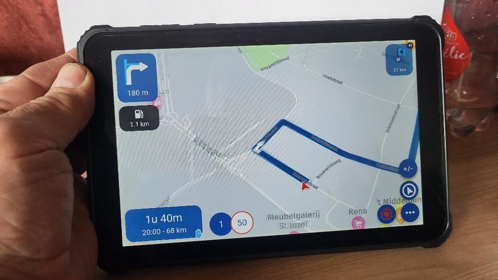 Tablette Oukittel 8 pouces avec support pour moto, Motos, Enlèvement, Utilisé