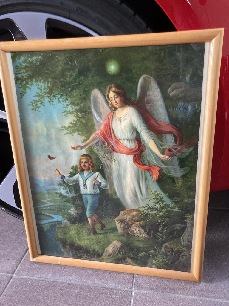 Kunstwerk engelbewaarder, Verzamelen, Religie, Ophalen, Gebruikt