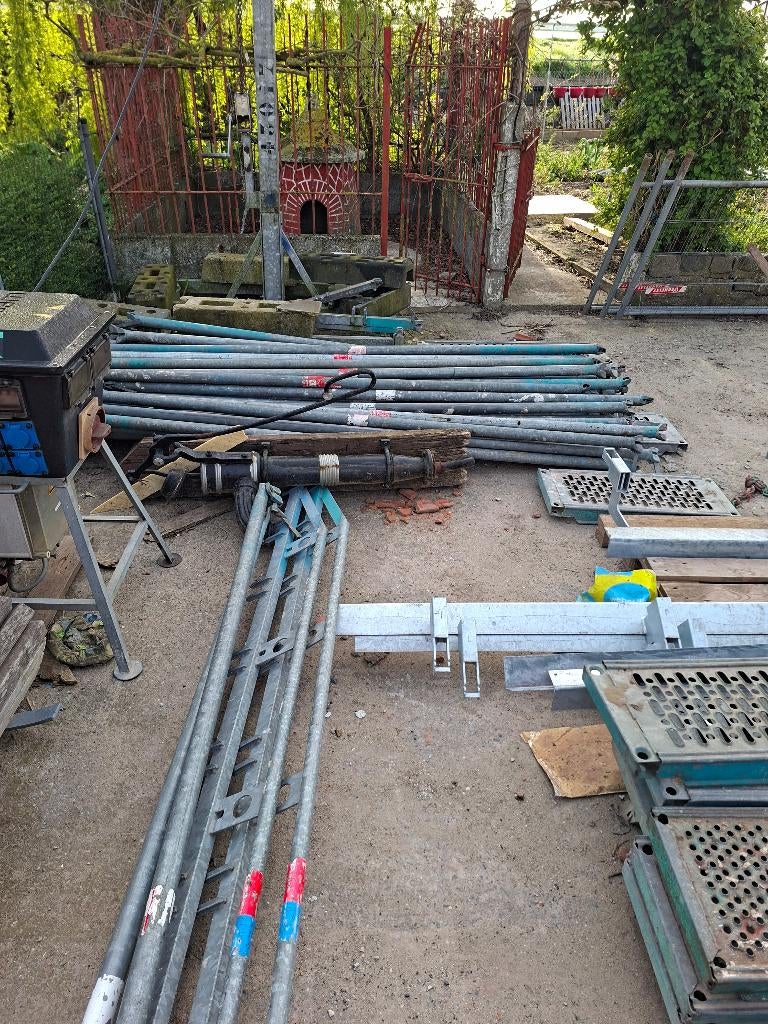 Stelling, Ophalen, Gebruikt, Gevelsteiger, 5 meter of hoger