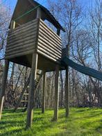 Houten Speelhuis met glijbaan, Ophalen, Gebruikt, Hout