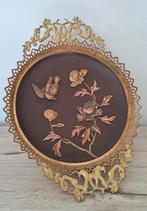 Antieke grote schotelbeker brons koper Meiji Japan, Antiek en Kunst, Ophalen of Verzenden