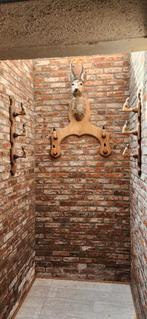 Jachtkapstok met hertenkop en pootjes, Antiek en Kunst, Ophalen