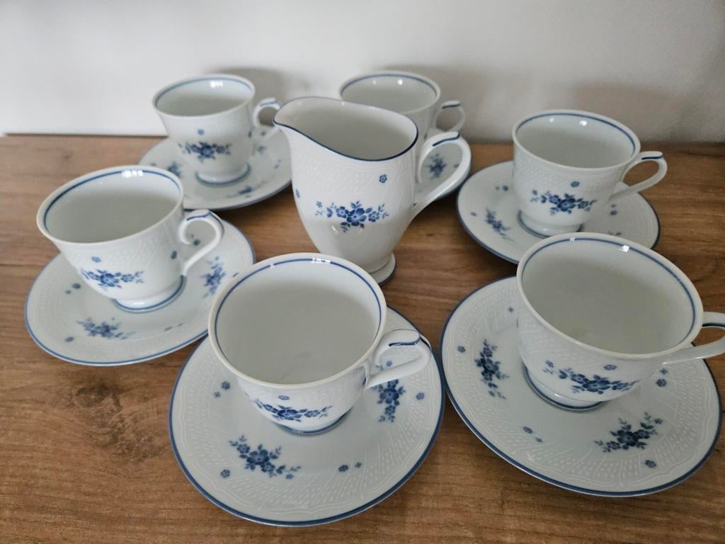 Vintage Noritake 1379 Servies / Blauwe Bloemen, Ophalen
