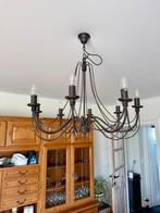 Mooie stijlvolle zwarte luster, Huis en Inrichting, Lampen | Kroonluchters, Ophalen, Zo goed als nieuw, Metaal