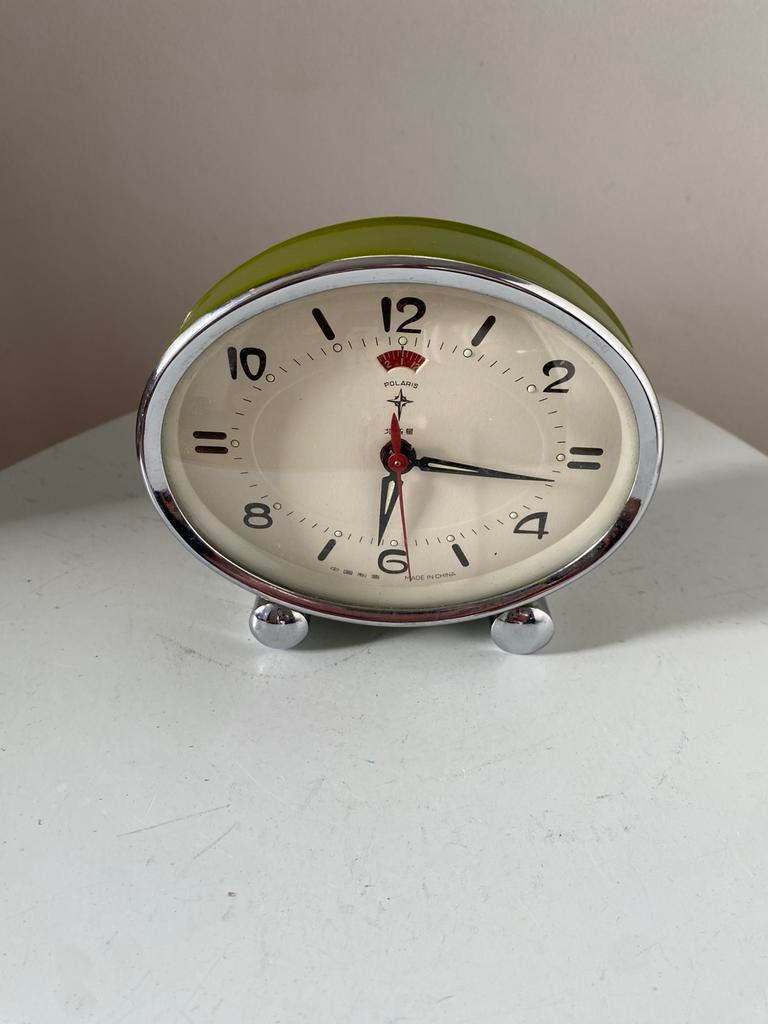 Wekker Polaris Space Age, Antiek en Kunst, Antiek | Klokken, Ophalen of Verzenden