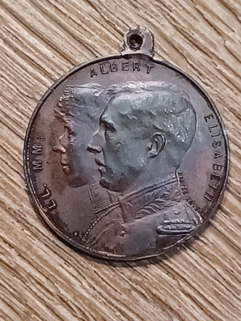 wo1 medaille pour l'enfant du soldat eng/fr, Ophalen of Verzenden, Overige soorten, Lintje, Medaille of Wings