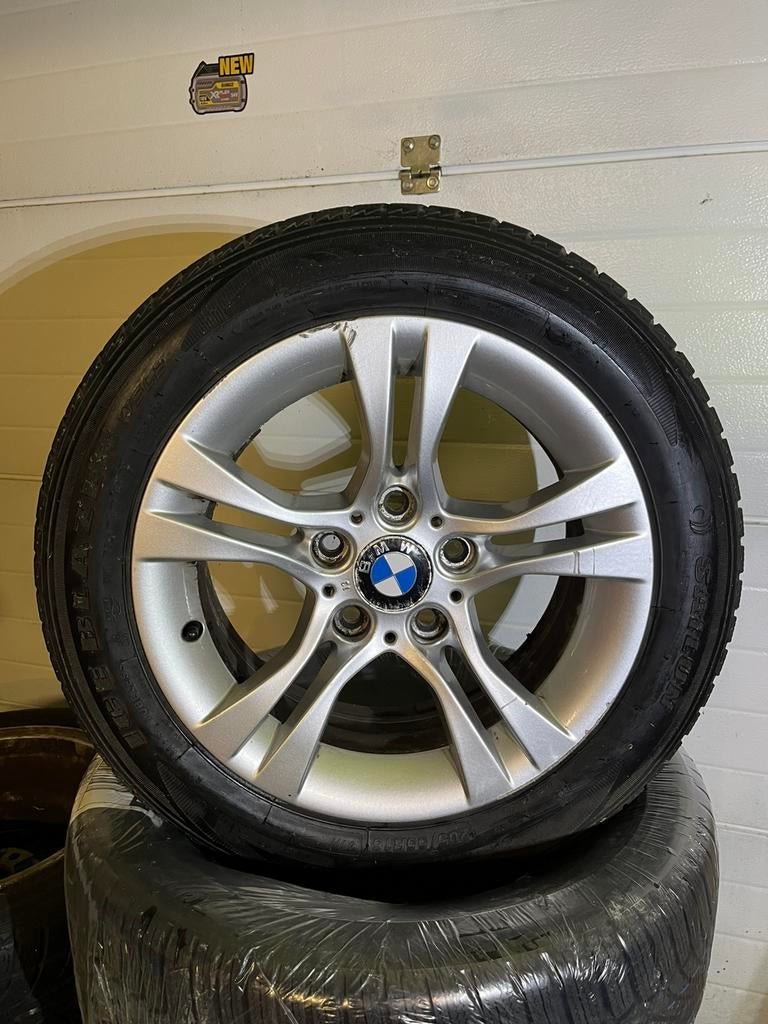 4 Jantes BMW serie 3 + pneus, Enlèvement, Pneu(s)