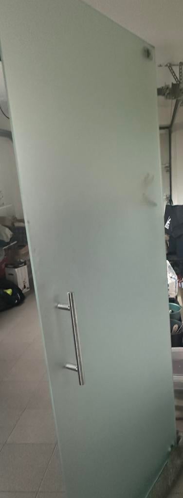 Glazen deur, Doe-het-zelf en Bouw, Deuren en Vliegenramen, Ophalen, 80 tot 100 cm, Binnendeur, 200 tot 215 cm