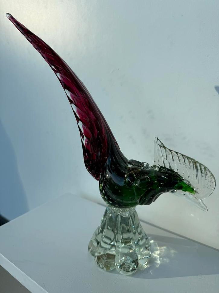 Faisan de Murano, Antiquités & Art, Art | Objets design, Enlèvement ou Envoi