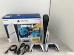 PS5 Slim Disc Edition + 2 Controllers + Doos, Games en Spelcomputers, Ophalen, Zo goed als nieuw, Playstation 5