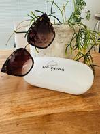 Deze Palapas zonnebril met etui., Enlèvement, Comme neuf, Brun, Lunettes de soleil