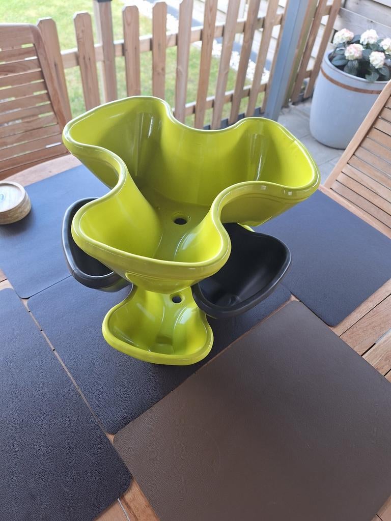 Set van 3 stapelbare bloembakken in steen., Tuin en Terras, Ophalen, Steen