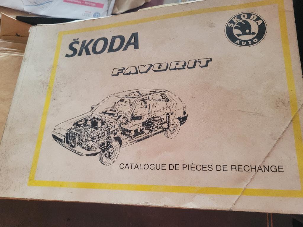 Catalogue Pièces Skoda Favorit - Stock Ancienne Concession, Livres, Autos | Brochures & Magazines, Enlèvement, Utilisé