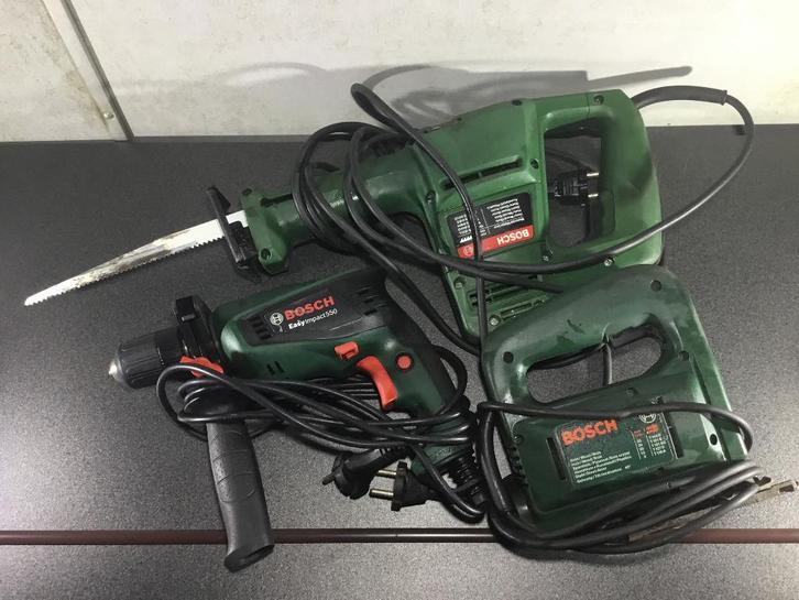 Bosch boormachine , decoupeer - en reciprozaag, Doe-het-zelf en Bouw, Gereedschap | Boormachines, Zo goed als nieuw, Boormachine