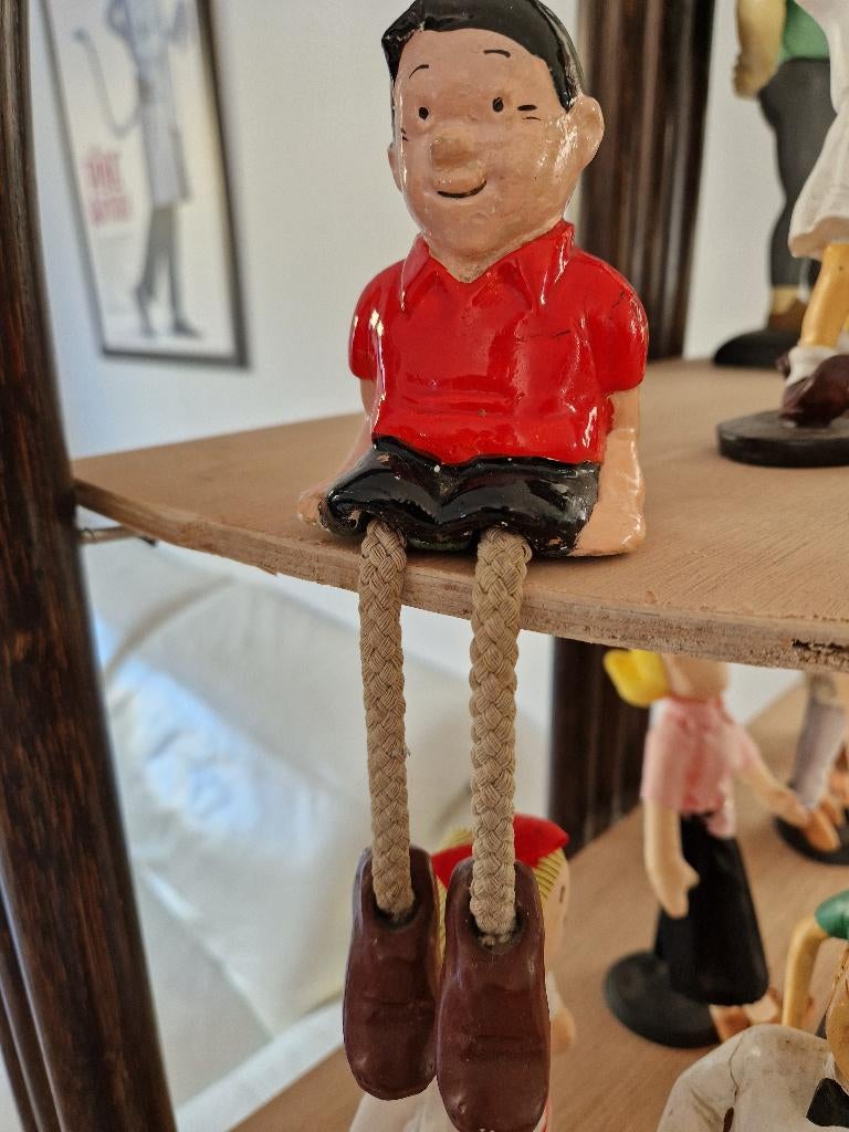 Bob et Bobette - Bob avec jambes en cordelette, Collections, Enlèvement ou Envoi, Bob et Bobette, Utilisé, Statue ou Figurine