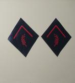 ABL kraagspiegels militaire kadettenschool ( set ), Ophalen of Verzenden, Landmacht, Embleem of Badge