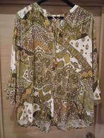 Blouse Fstyvl (M&S) blanc/vert Mt46 (PLUS DE 52 !), Enlèvement ou Envoi, Fstvl, Comme neuf, Chemisier ou Tunique