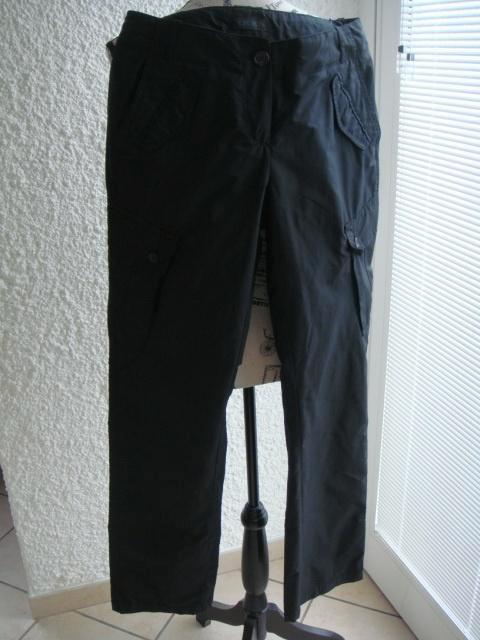 Pantalon noir "IKKS" taille 38, Kleding | Dames, Broeken en Pantalons, Zo goed als nieuw, Maat 38/40 (M), Zwart, Verzenden