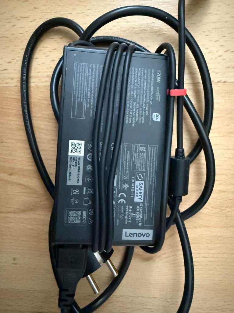 Lenovo oplader 170W!, Informatique & Logiciels, Chargeurs d'ordinateur portable, Enlèvement ou Envoi, Comme neuf