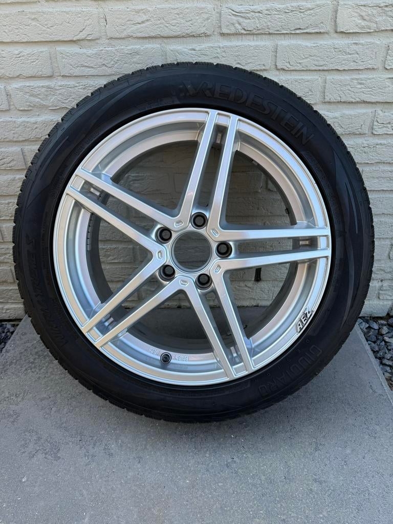 17 inch set als nieuw met winterbanden, Ophalen, 17 inch, Winterbanden, Band(en)