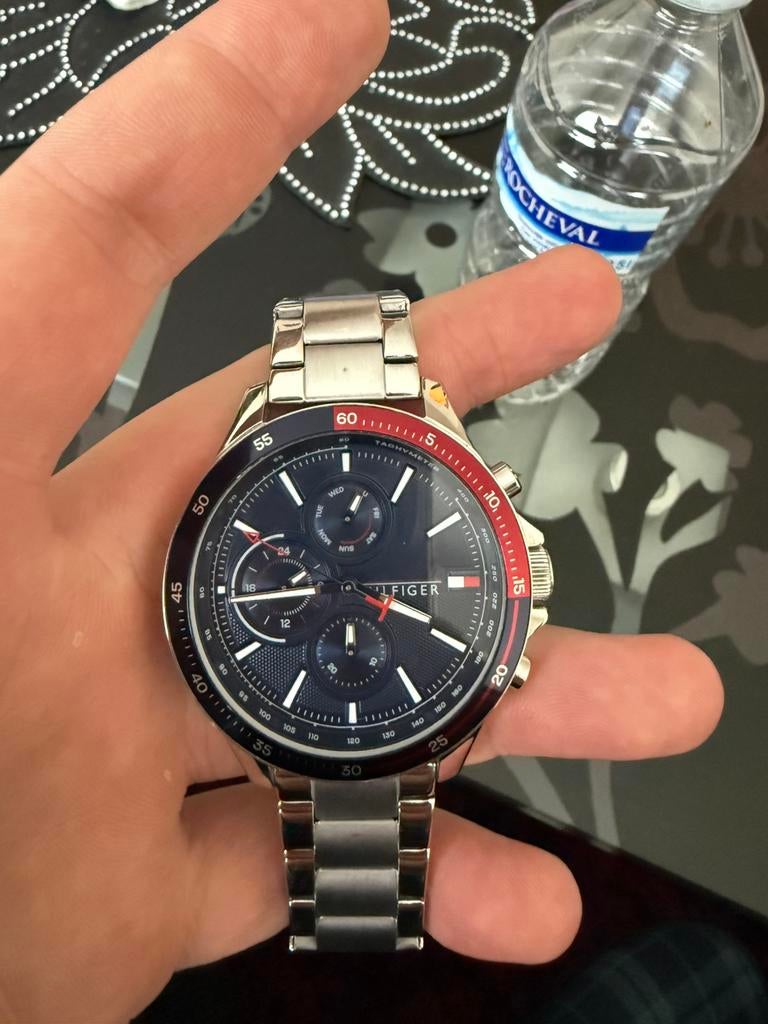 Tommy hilfiger, Handtassen en Accessoires, Horloges | Heren, Ophalen, Zo goed als nieuw