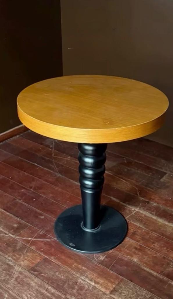 TAFELBLAD Horeca - Hout - Ø70cm - 9stk, Ophalen, Gebruikt, Meubilair