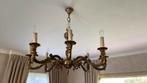 Bronzen luchter 8 armen, Huis en Inrichting, Lampen | Kroonluchters, Ophalen, Zo goed als nieuw