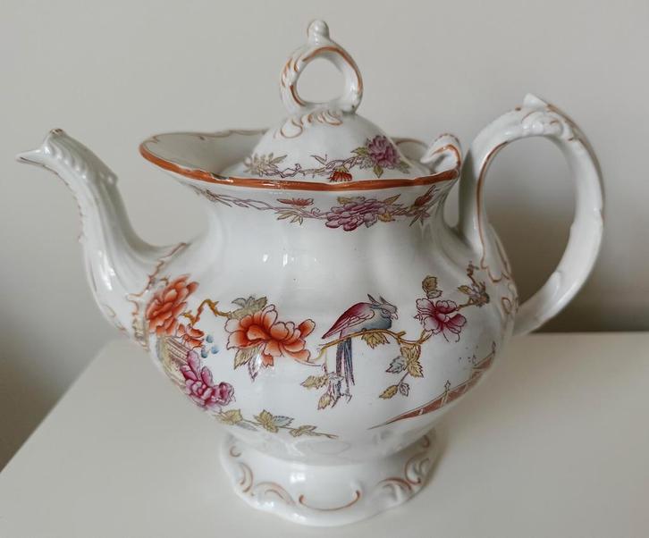 Theeservies Pierre Regout, decor Portici (1860-1875), Antiek en Kunst, Antiek | Servies compleet, Ophalen of Verzenden