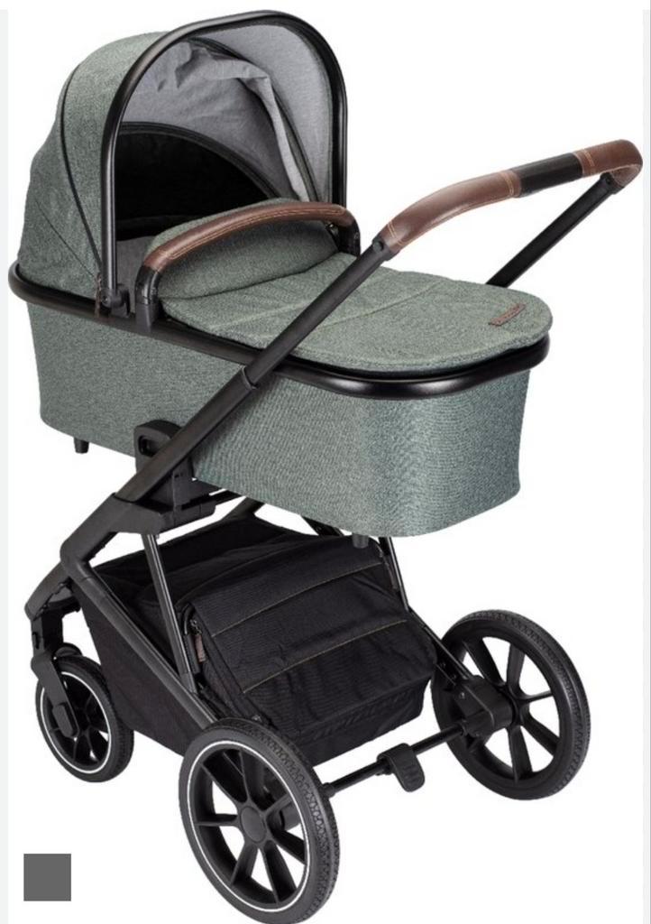 Qute Q-ride groene kinderwagen als nieuw, kinderwagen, zitje, Kinderen en Baby's, Kinderwagens en Combinaties, Kinderwagen, Ophalen of Verzenden